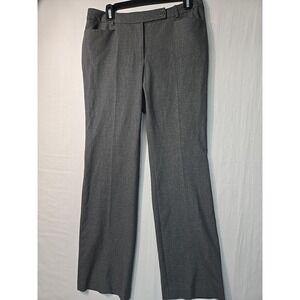 Talbots‎ Dress Pants Trousers Signature Flare Grey Women's Size 6 Poly Spandex